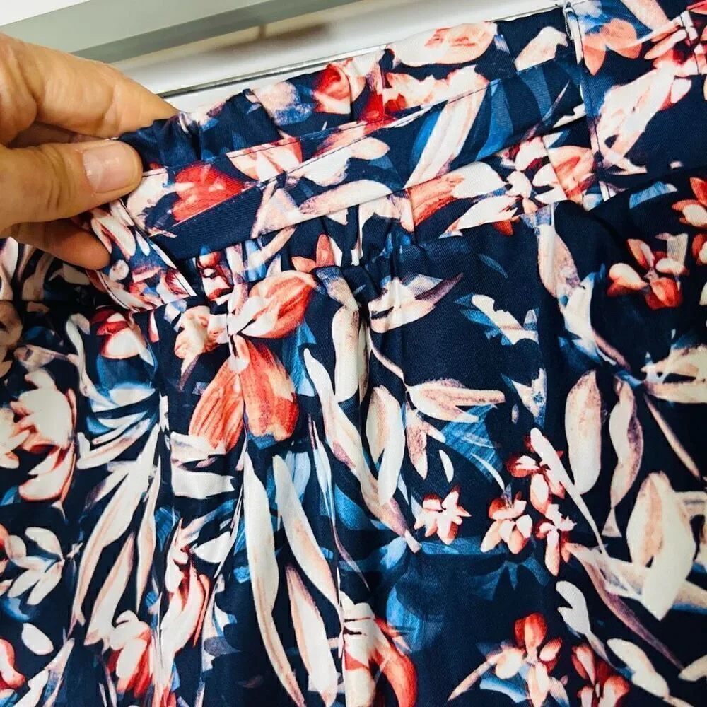 St. John’s Bay Active Floral Tropical Skort Belt Tie